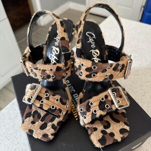 Cape Robbin Leopard Print Heels